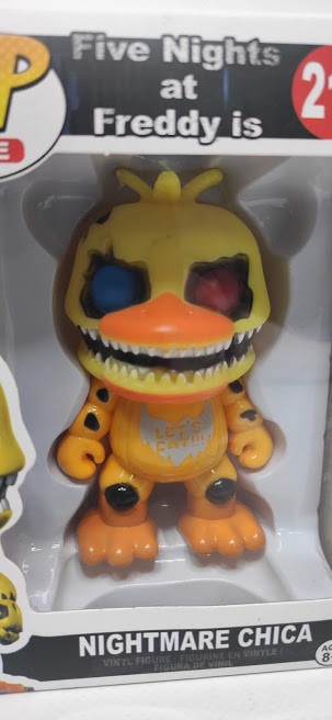 Игрушка Пять ночей с Фредди POP кошмарная Чика (Nightmare Chica) - фото 2 - id-p77811394