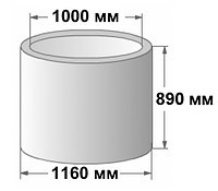 Бетонное кольцо колодца (армированные) КС 7-9 доборное - фото 2 - id-p9438607