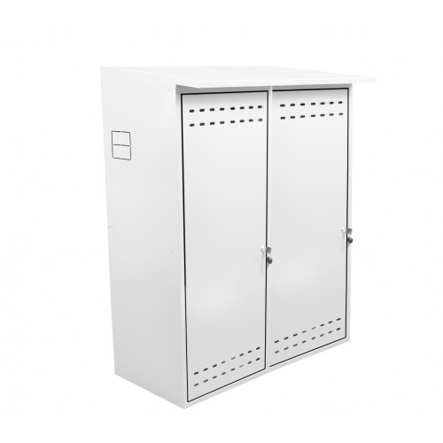 Шкаф ComfortProm для двух газовых баллонов белый - фото 1 - id-p149166054