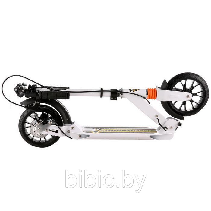 Самокат двухколесный Urban Scooter 116D с дисковым тормозом и 2 амортизаторами - фото 3 - id-p130187256