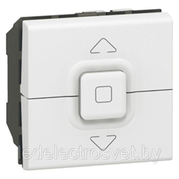 Mosaic - Выключатель двойной кнопочный 2М для упр. жалюзи (белый) - фото 1 - id-p149194386
