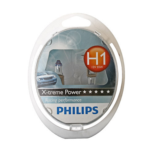 Автолампа H1 (55) P14.5s+80% X-TREME POWER (2шт) 12V PHILIPS 12258 XPS2