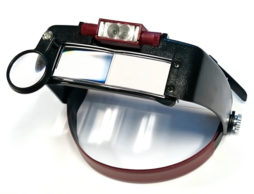 Бинокуляр лупа-очки с подсветкой MG81007-A - фото 2 - id-p149196670