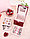 Трехсекционная шкатулка  для украшений «Joli Angel Монро» бордовый/экокожа, 12.5*12.5*12.5 см., фото 5