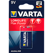 Батарейка LongLife Max Power 6LR61/1BP Крона Varta