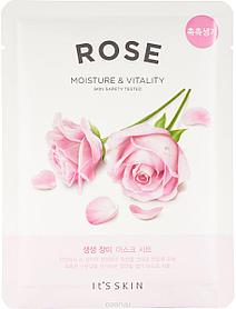 Тканевая маска для лица с экстрактом розы The Fresh Mask Rose (IT'S SKIN), 20г