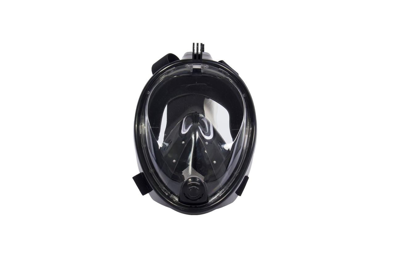 Маска для плавания и снорклинга с креплением для экшн-камеры черная L/XL Bradex SF 0372 - фото 3 - id-p149200040