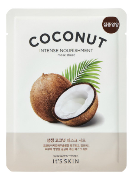 Тканевая маска для лица с маслом кокоса The Fresh Mask Coconut (IT'S SKIN), 18г - фото 1 - id-p149200684