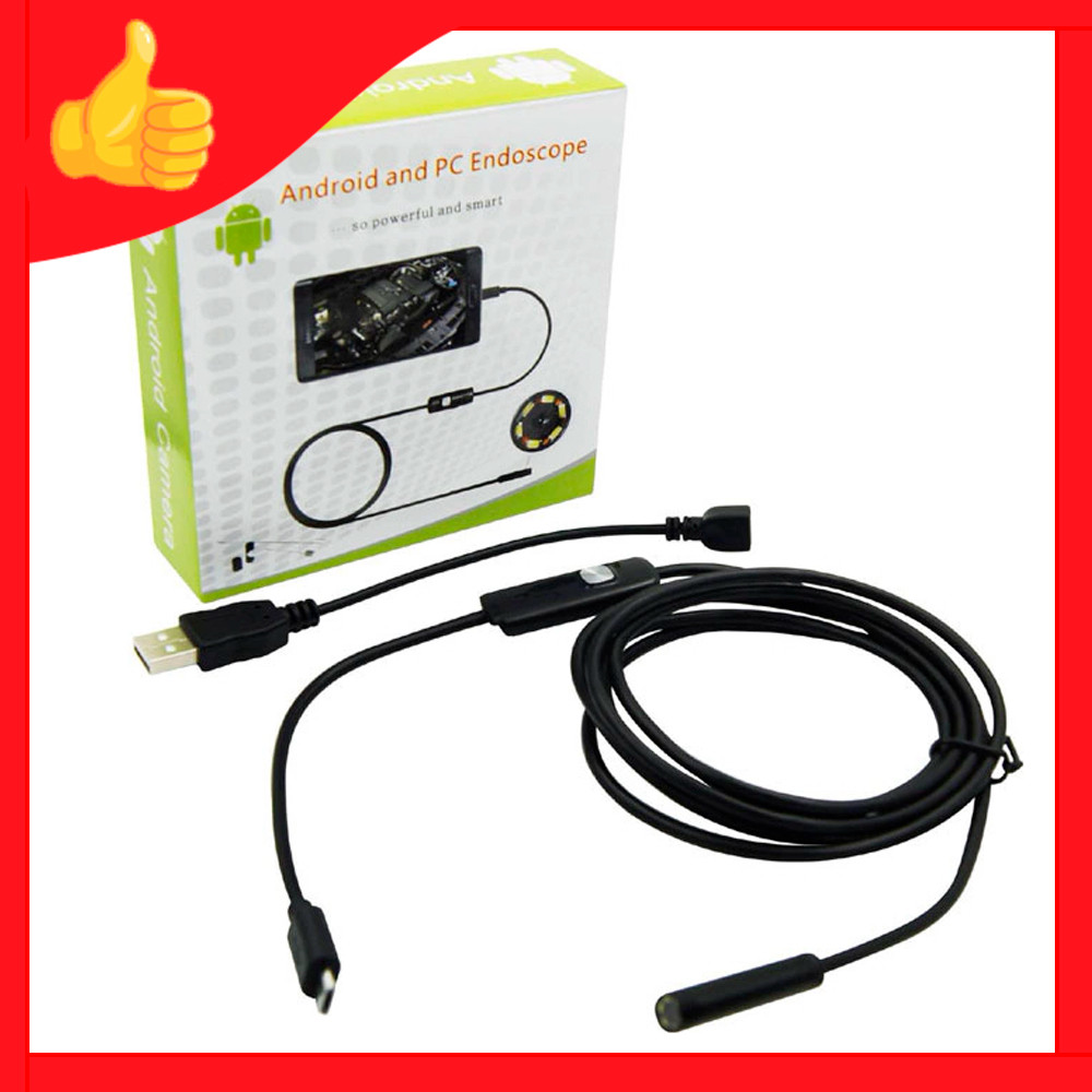 Эндоскоп для Android и ПК Android and PC Endoscope, 2 метра - фото 1 - id-p87760633