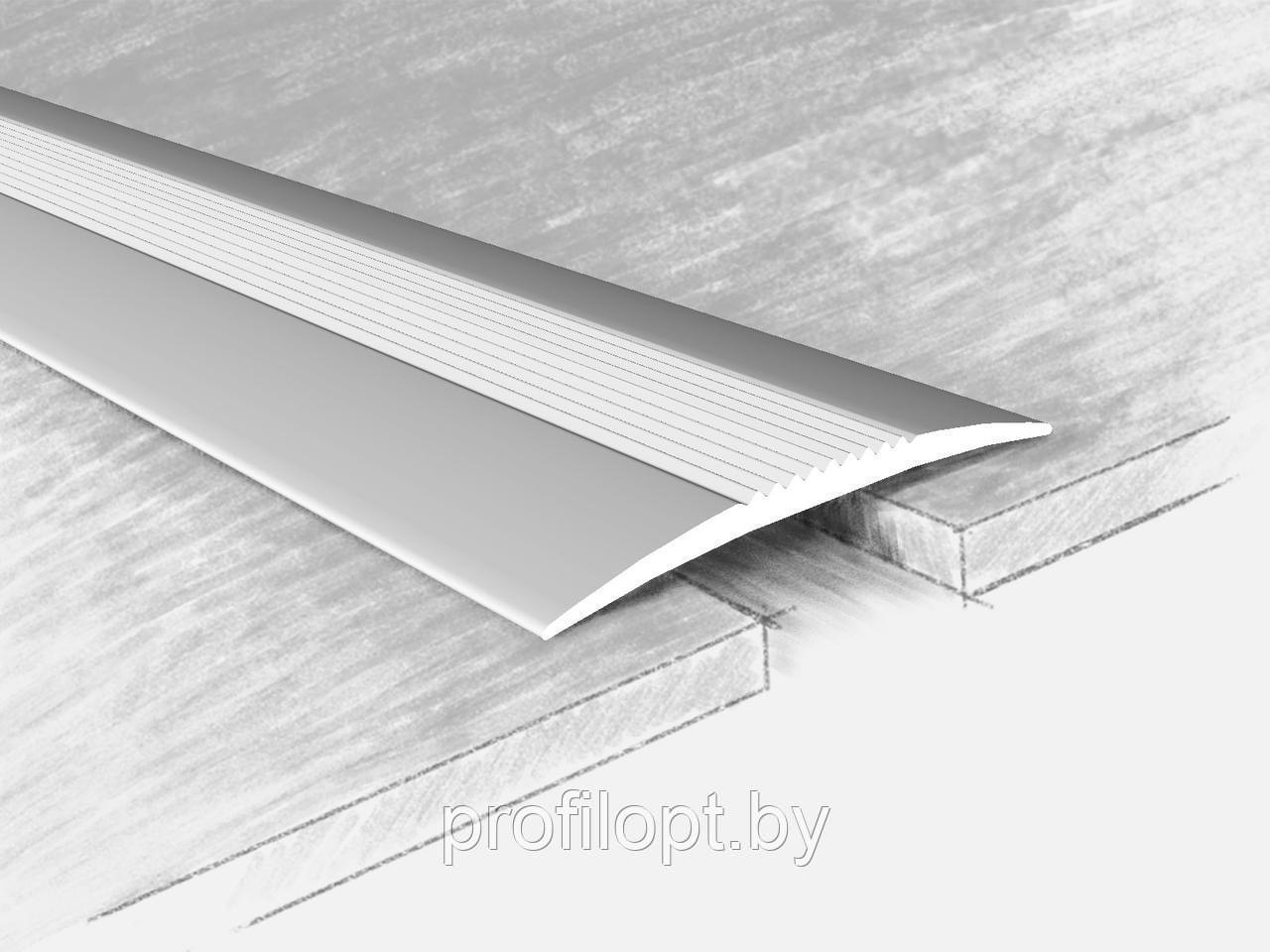 Порог алюминиевый 38 мм. 2,7 м., серебро - фото 1 - id-p149201110