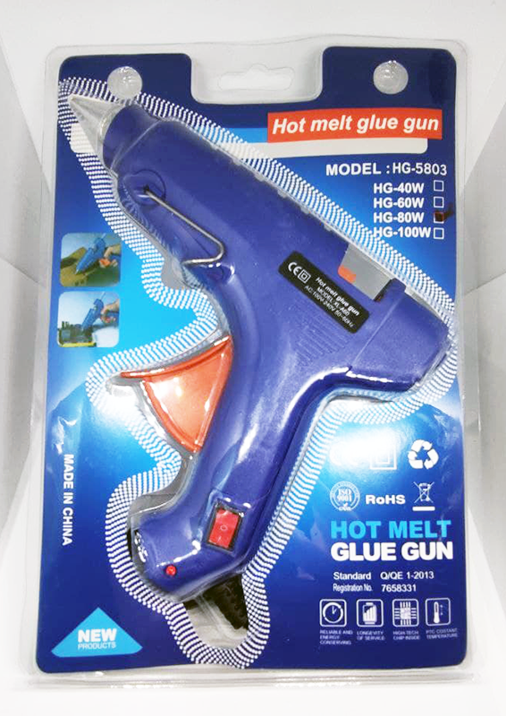 Клеевой пистолет с выключателем Hot Melt GLUE Gun 80 W для стержня 10.8 - 11.5 мм - фото 1 - id-p149205080