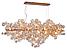 Подвесной светильник Crystal Lux Deseo SP15 L1400 Gold, фото 3