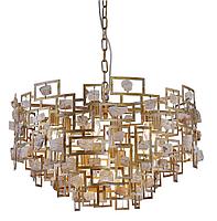 Подвесная люстра Crystal Lux Diego SP9 D600 Gold