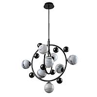 Подвесная люстра Crystal Lux Salvadore SP8V Black Chromium