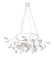 Подвесная светодиодная люстра Crystal Lux Evita SP45 D White/Transparent