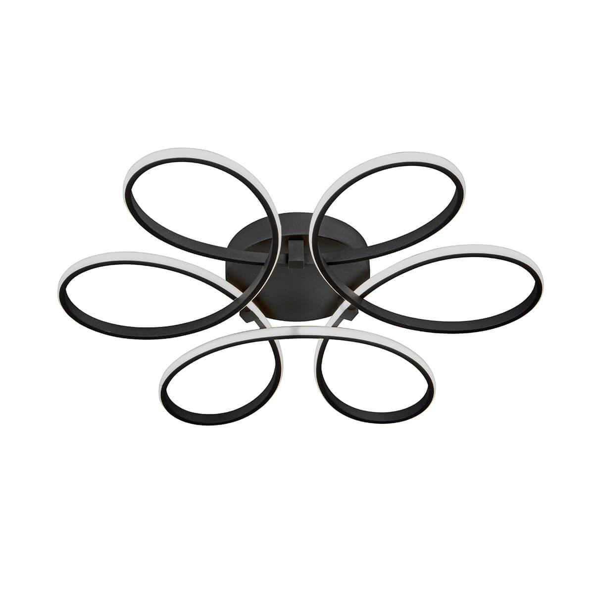 Потолочный черный светодиодный светильник Vitaluce V4610-1/6PL