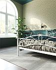 Кровать с изножьем Глэдис (140х200/ноги металл/цвет Белый), фото 2