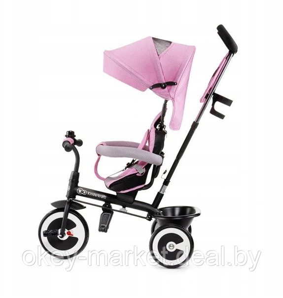 Детский трехколесный велосипед Kinderkraft ASTON ,розовый - фото 3 - id-p149226537