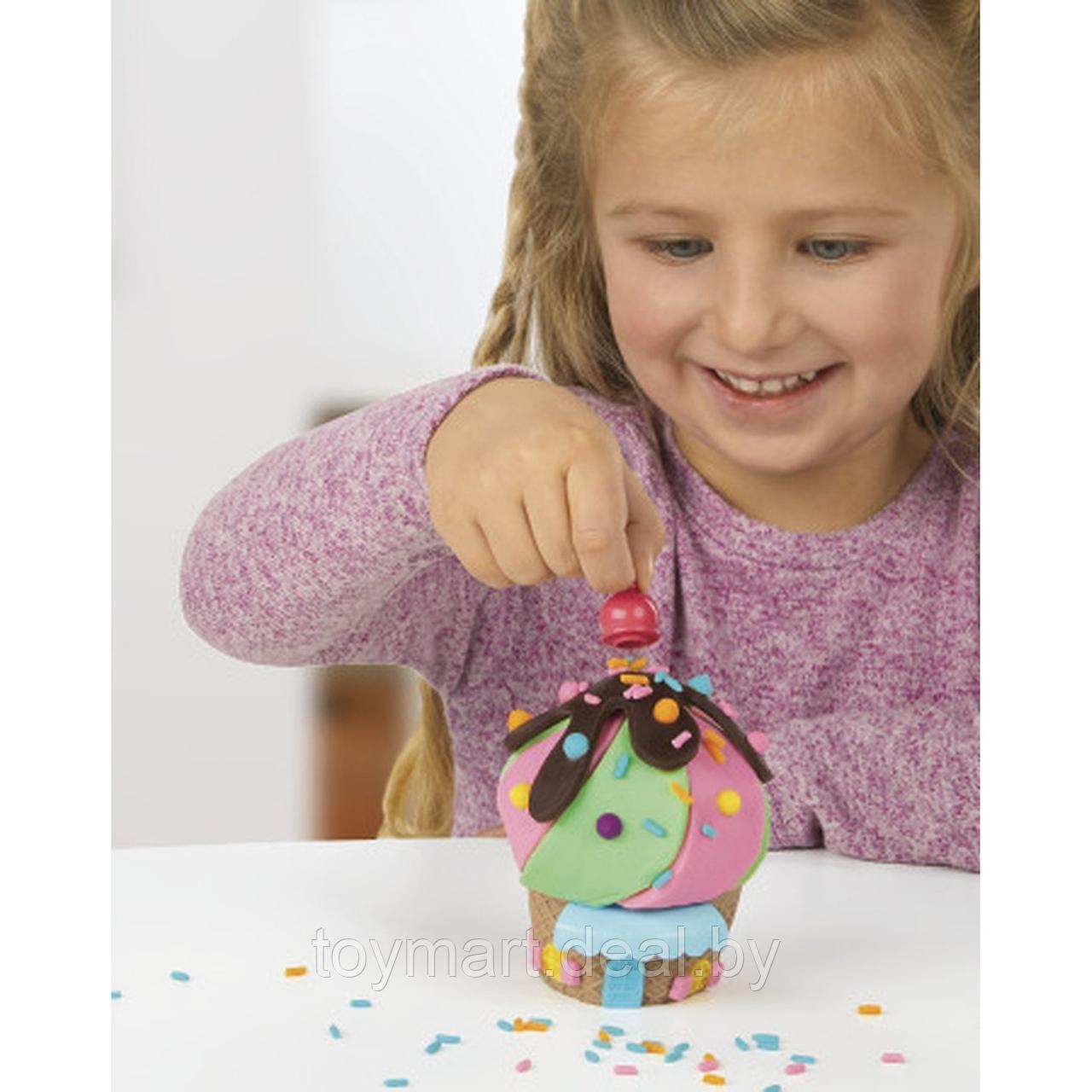 Набор для лепки Play-doh - Кафе-мороженое, Hasbro E90405L0 - фото 5 - id-p149231878