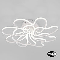 Потолочный светодиодный светильник с управлением по Wi-Fi 90235/8 белый Smart Floret