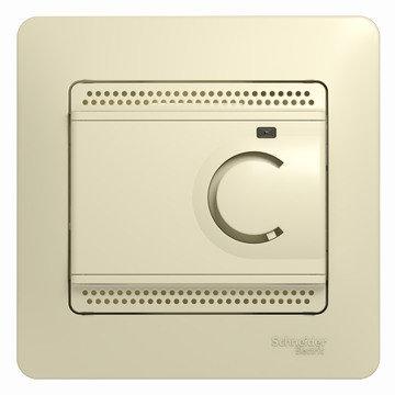 Термостат для теплого пола бежевый Schneider Electric Glossa
