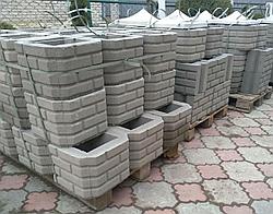 Блок заборный "Кирпич 8-ми гранный"
