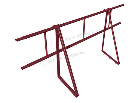 Ограждение кровельное ОК-h600х1860 мм RAL 3005 Красное вино, фото 2
