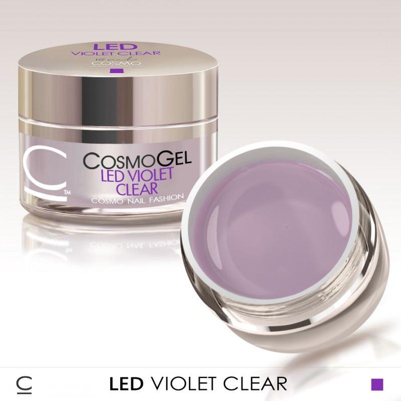 Конструирующий LED гель прозрачный Cosmo LED clear violet 15 мл - фото 1 - id-p149268438
