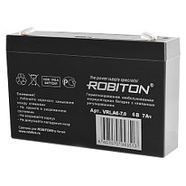 Аккумулятор ROBITON VRLA6-7.0 6В 7Ач (герметизированная свинцово-кислотная аккумуляторная батарея 6V, 7Ah)