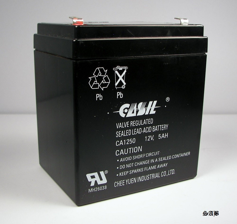 Аккумулятор CASIL CA1250 12В 5Ач (герметизированная свинцово-кислотная аккумуляторная батарея 12V, 5Ah) - фото 1 - id-p123815526