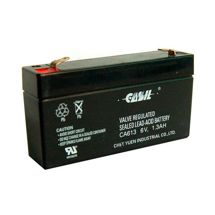 Аккумулятор CASIL CA613 6В 1.3Ач (герметизированная свинцово-кислотная аккумуляторная батарея 6V, 1.3Ah) - фото 1 - id-p149281144