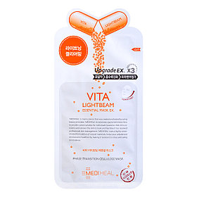 Тканевая маска для лица с витамином С Vita Lightbeam Essential Mask EX. (Mediheal), 24мл