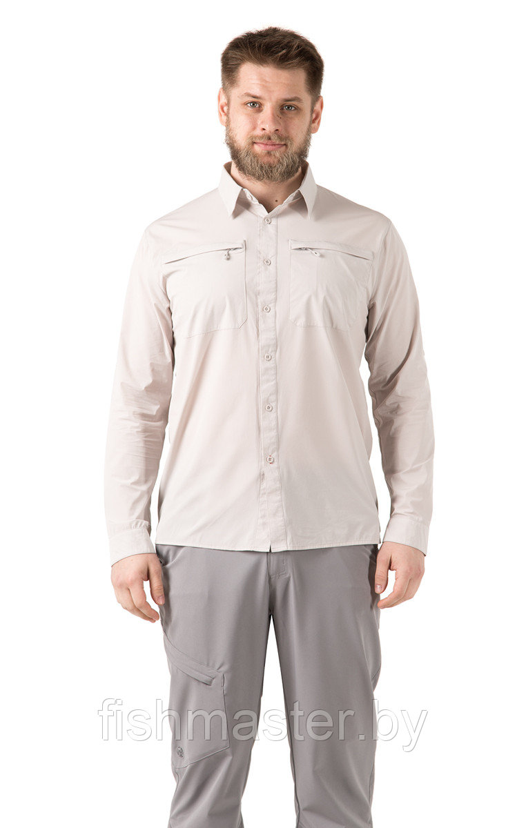Рубашка FHM Airy цвет Бежевый XL - фото 1 - id-p149283321
