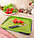 Доска разделочная с ножами Göttingen салатовая/серая наклонная, пластик + 2 ножа, фото 3