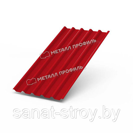 Профилированный лист С-44x1000-A (ПЭ-01-3020-0,45) RAL 3020 Красный насыщенный, фото 2
