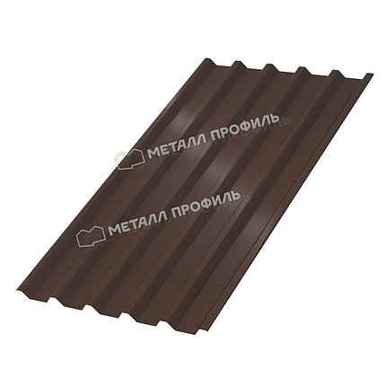 Профилированный лист С-44x1000-A (PURETAN-20-8017-0,5) RAL 8017 Коричневый шоколад, фото 2