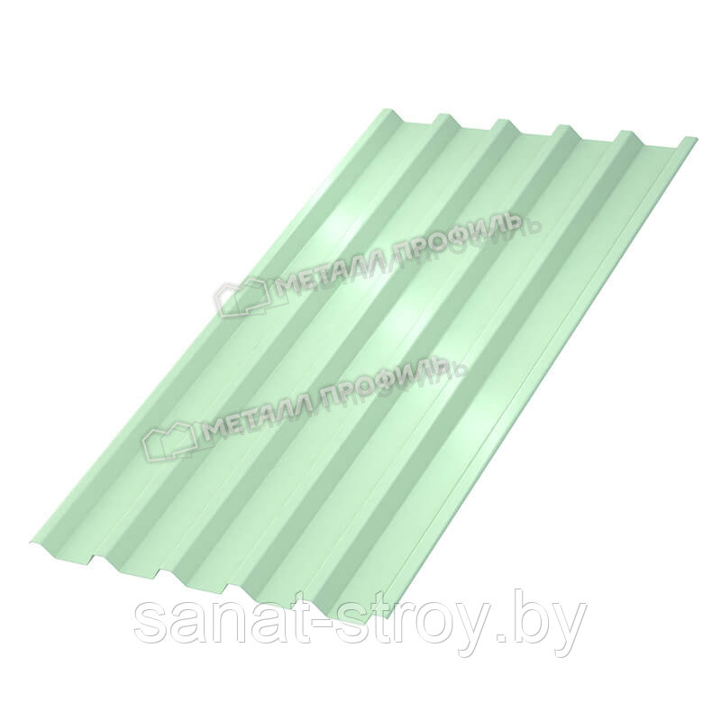 Профилированный лист С-44x1000-A NormanMP (ПЭ-01-6019-0,5) RAL 6019 Зеленая пастель