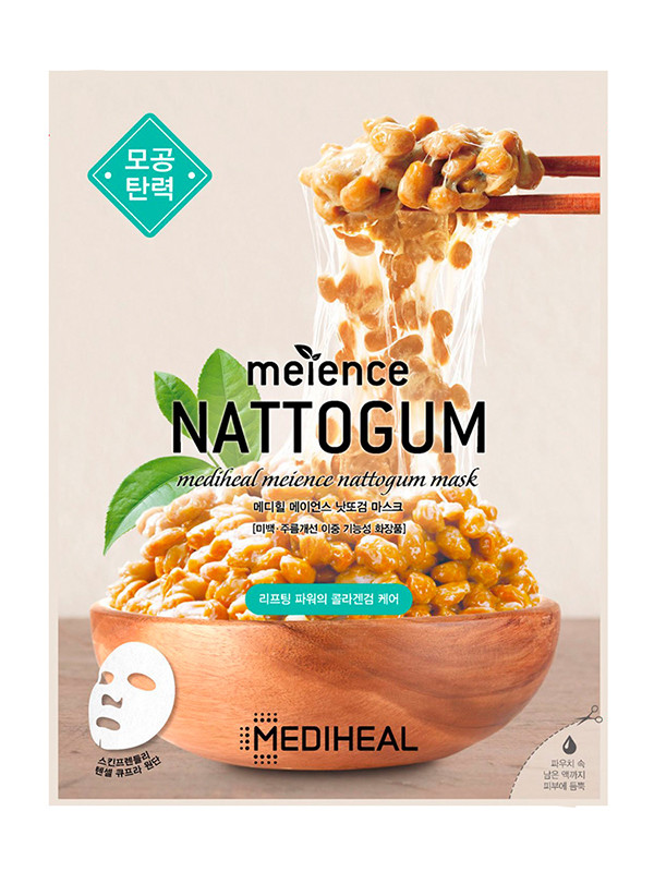 Подтягивающая тканевая маска для лица Meience Nattogum Mask (Mediheal), 25мл - фото 1 - id-p149284423