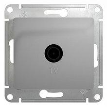 Розетка  телевизионная оконечная 1DB,  АЛЮМИНИЙ Schneider Electric GLOSSA