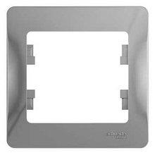 Рамка одноместная, АЛЮМИНИЙ   Schneider Electric GLOSSA