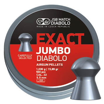 Пули пневматические JSB Exact Jumbo Diabolo 5.5 мм 1,03 грамма (500 шт).