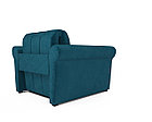 Кресло-кровать Гранд (бархат сине-зеленый / STAR VELVET 43 BLACK GREEN), фото 2