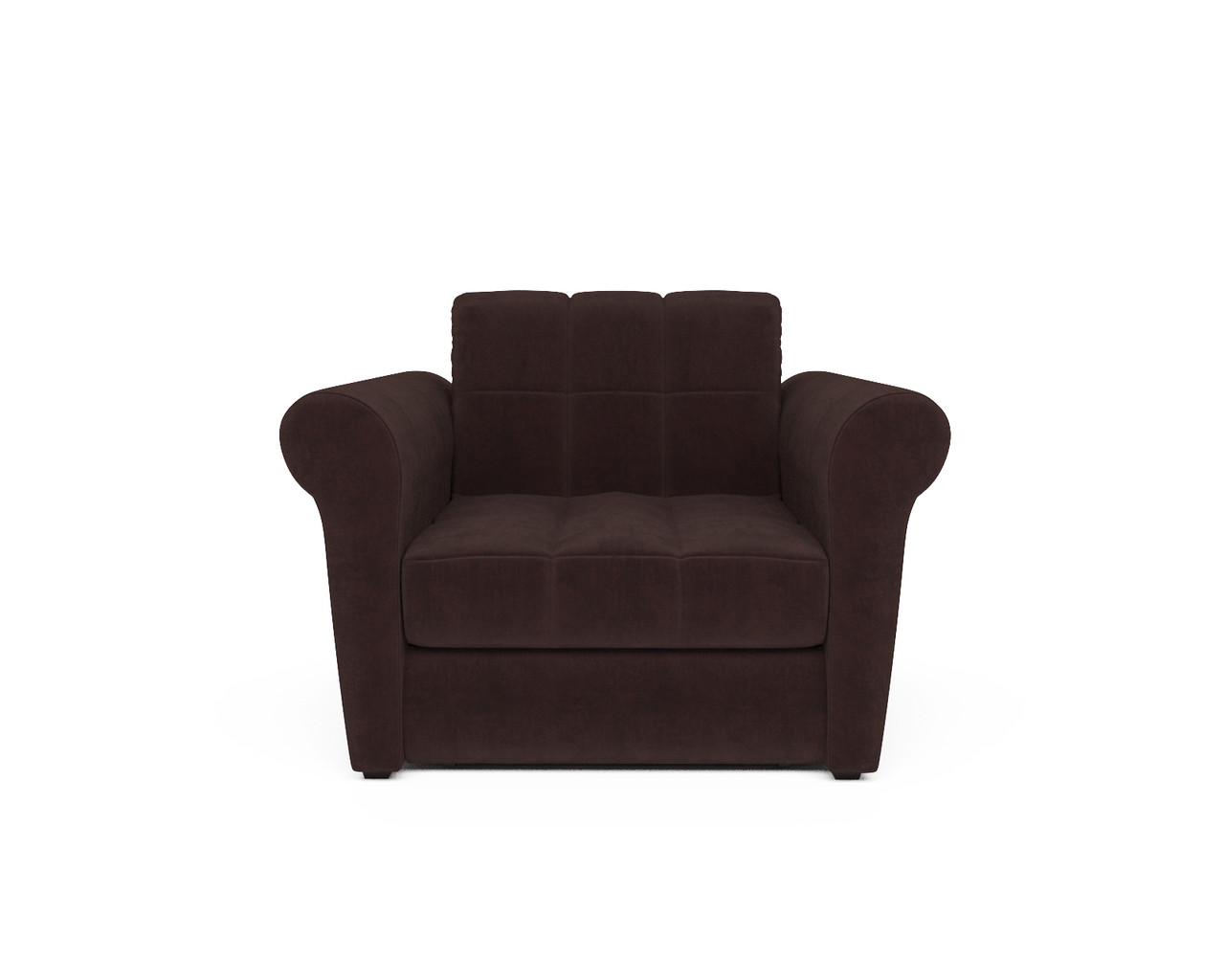 Кресло-кровать Гранд (велюр шоколадный / НВ-178/16) - фото 2 - id-p125564012