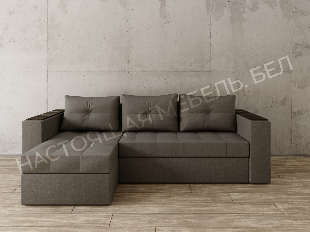 Угловой диван Константин с декором - фото 4 - id-p97752722