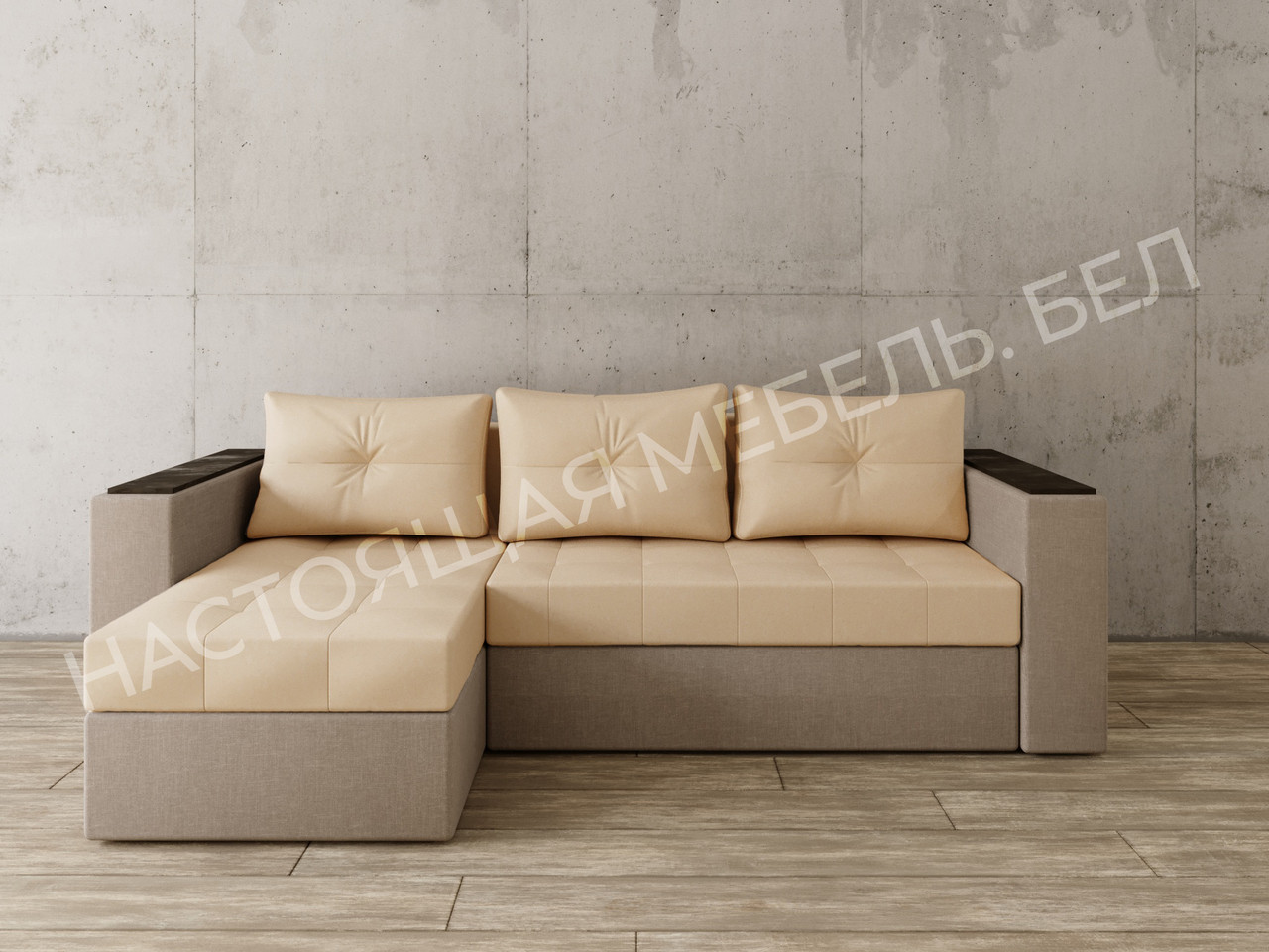 Угловой диван Константин с декором - фото 2 - id-p97752723