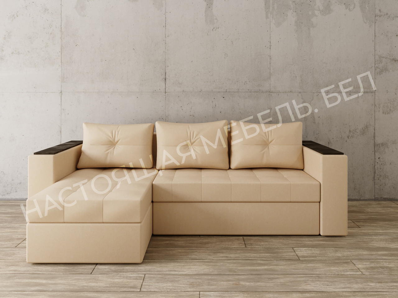 Угловой диван Константин с декором - фото 5 - id-p97752723