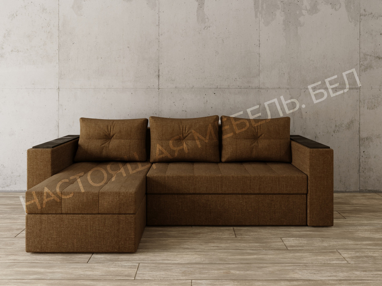 Угловой диван Константин с декором - фото 2 - id-p97752735