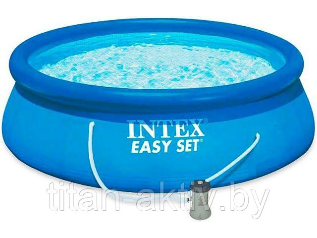 Надувной бассейн Easy Set, 396х84 см + фильтр-насос 220 В, INTEX (от 6 лет) - фото 1 - id-p149291040