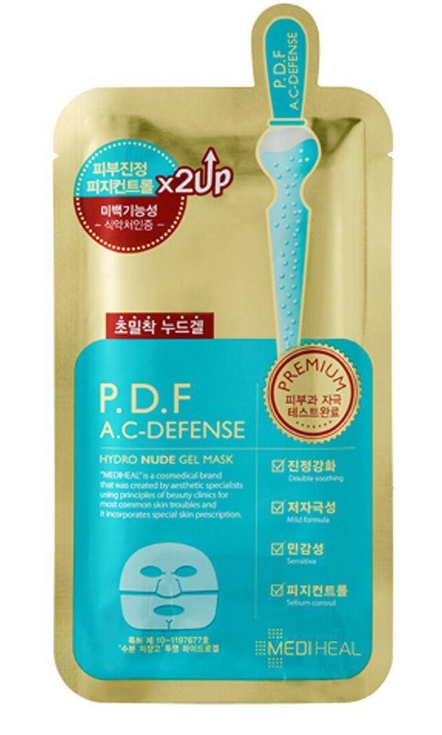 Успокаивающая гидрогелевая маска для лица P.D.F A.C-Defense Nude Gel Mask (Mediheal), 30г - фото 1 - id-p149297536