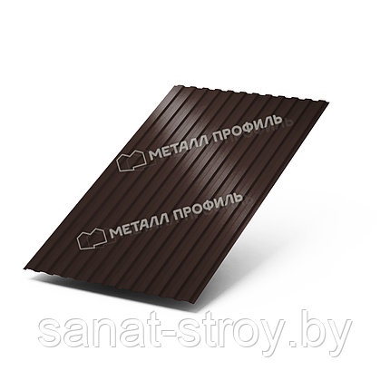 Профилированный лист МП-10x1100-A (ПЭ_Д-01-8017-0,45)  RAL 8017 Коричневый шоколад, фото 2
